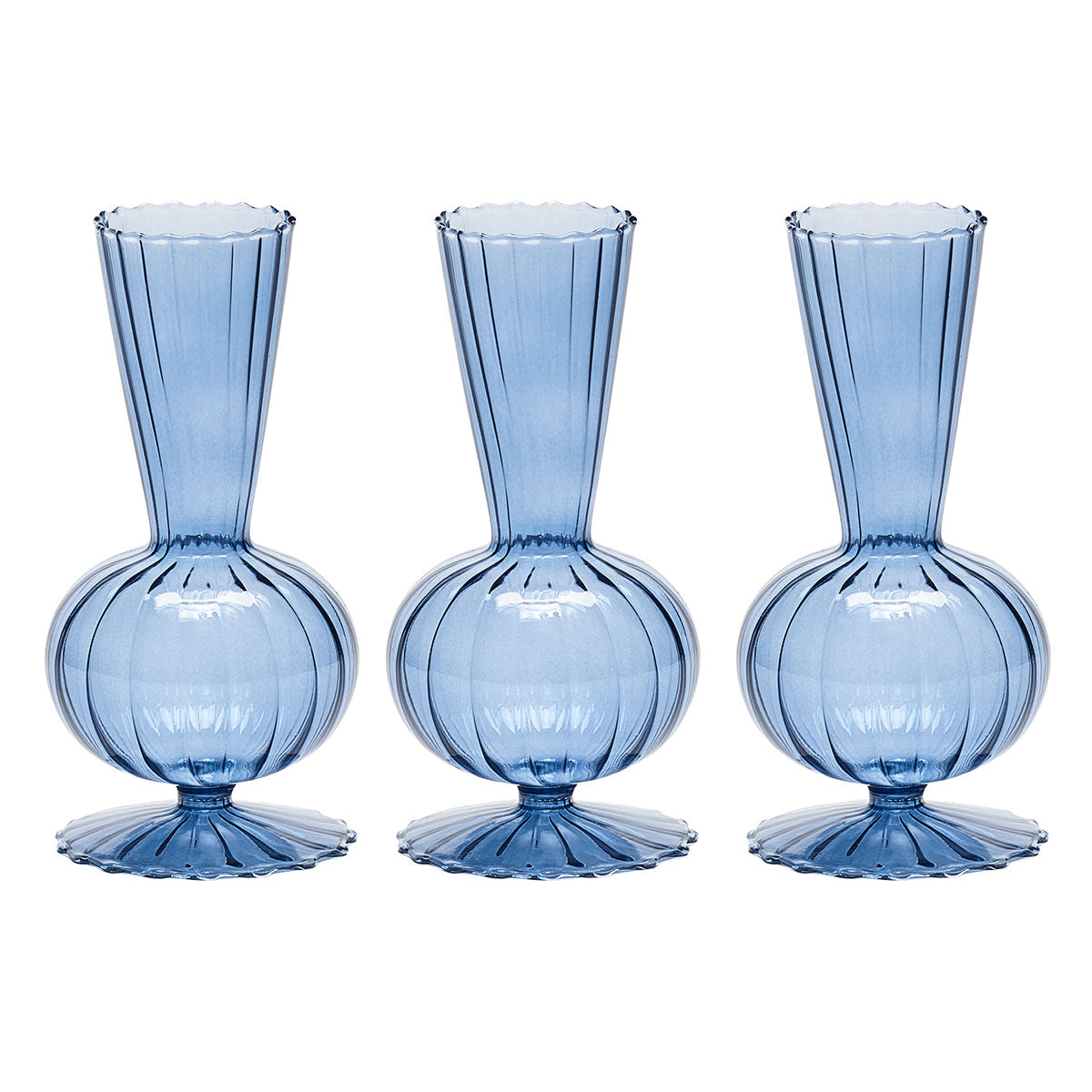 An image of Kim Seybert Tess Bud Vase Set of 3