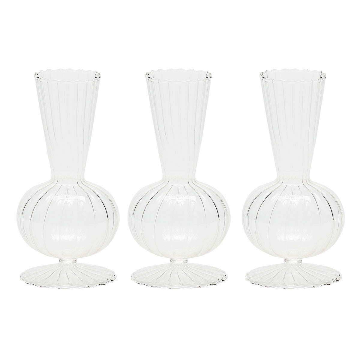 An image of Kim Seybert Tess Bud Vase Set of 3