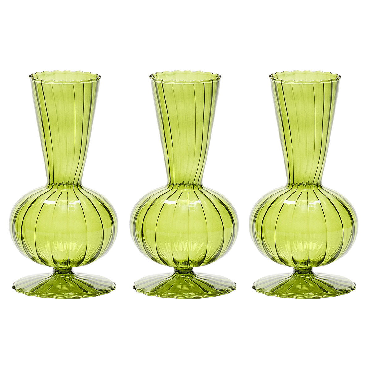 An image of Kim Seybert Tess Bud Vase Set of 3
