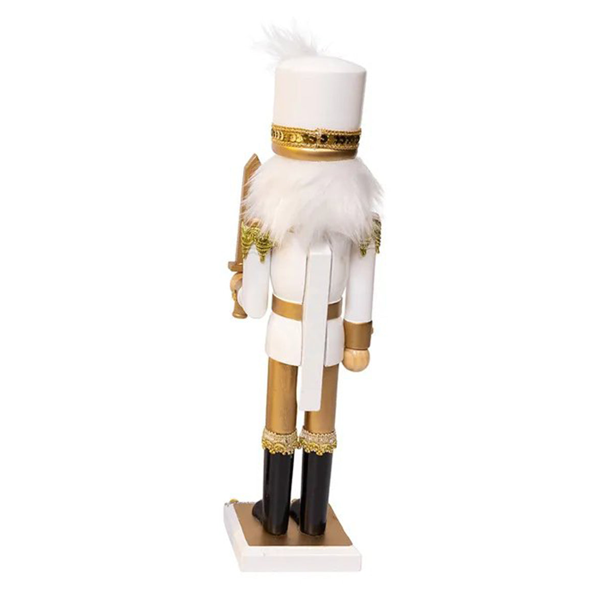 Kurt Adler 15" Gold & White Soldier Nutcracker