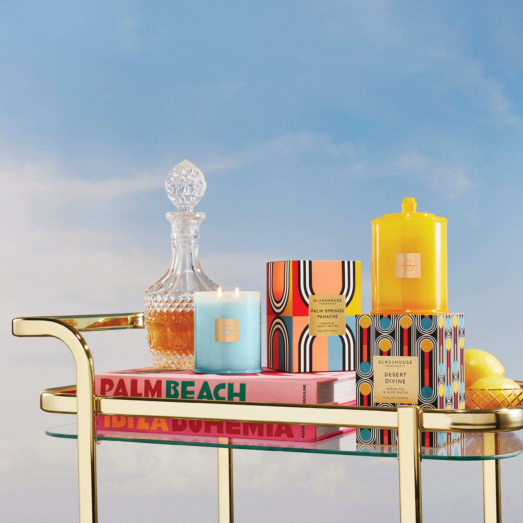 An image of Glasshouse Desert Divine Candle 13.4 oz