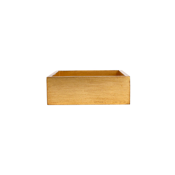Vietri Florentine Wooden Accessories Gold Cocktail Napkin Holder