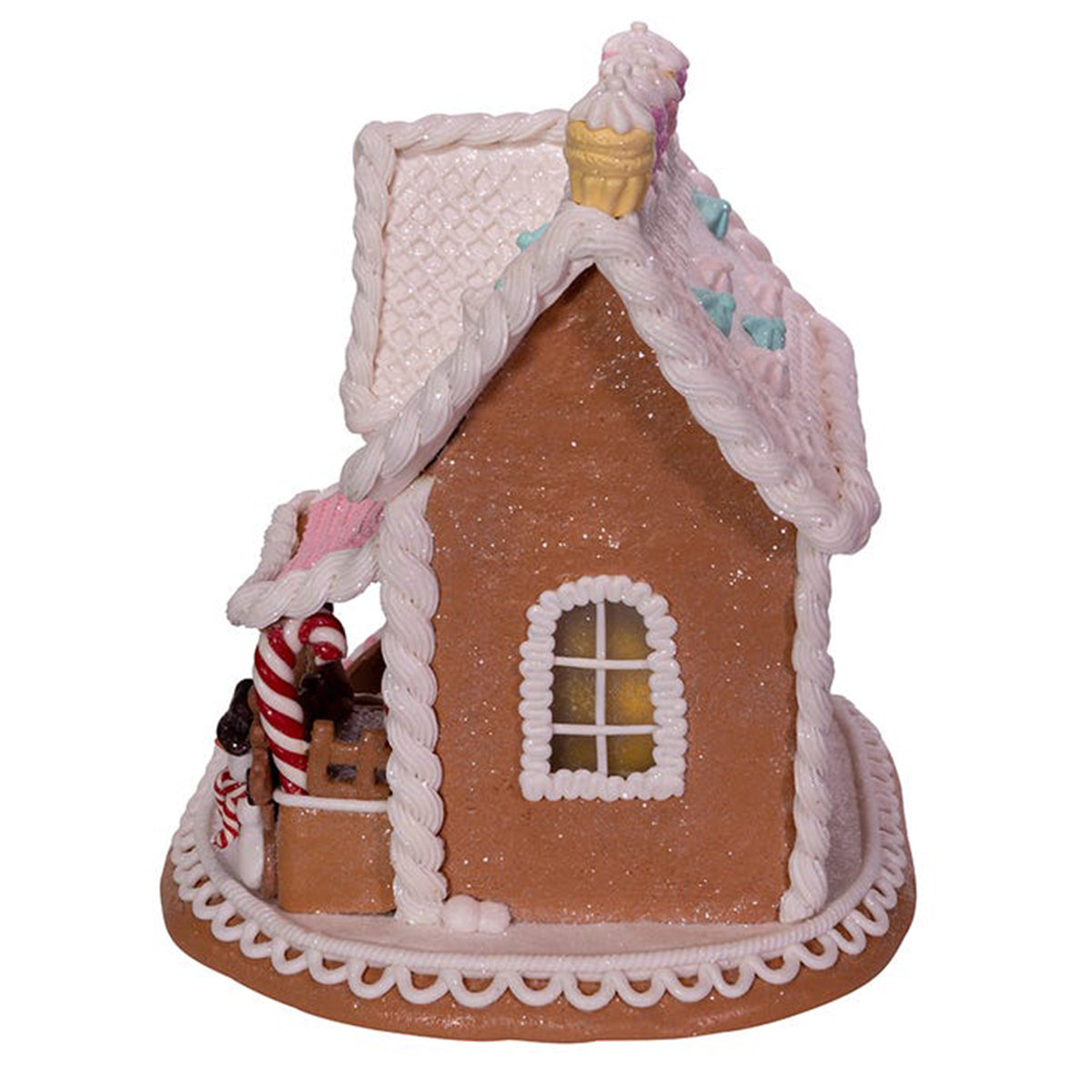 An image of Kurt Adler LED Gingerbread Cake House