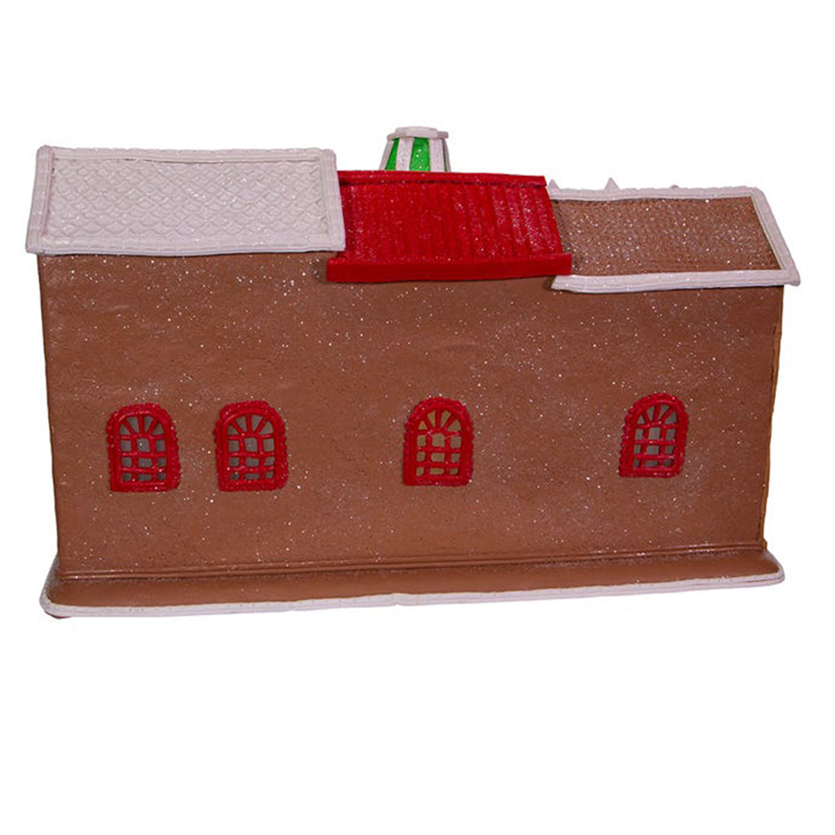 An image of Kurt Adler LED Gingerbread Santa Village Stores