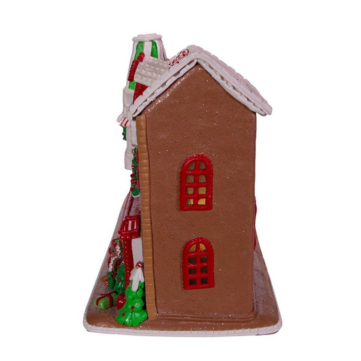 An image of Kurt Adler LED Gingerbread Santa Village Stores