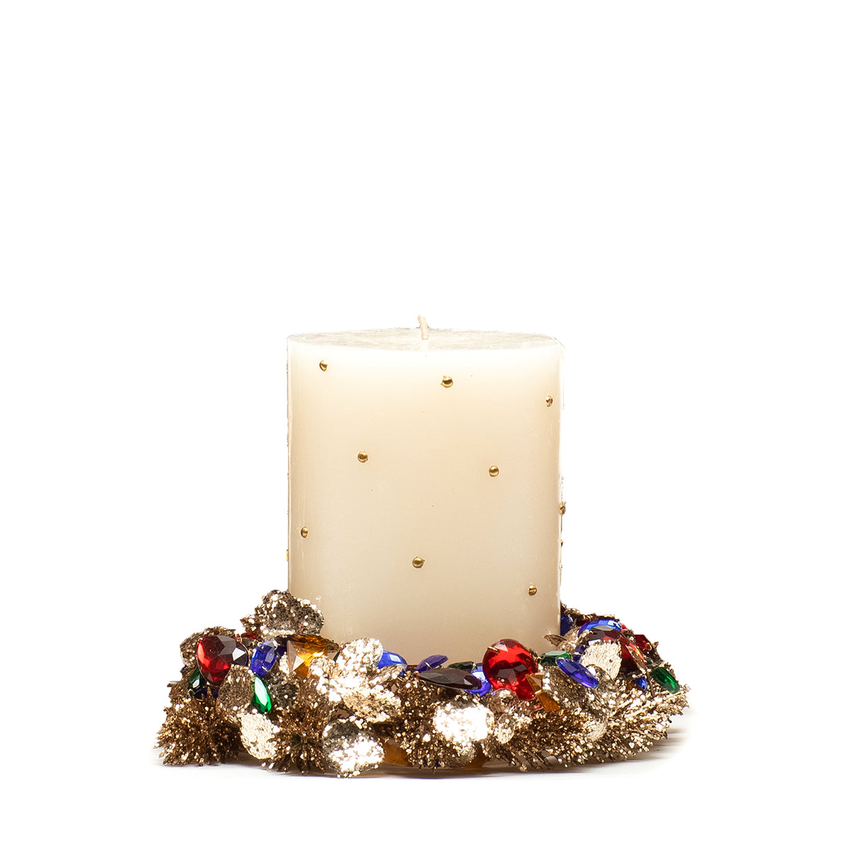 Salzburg 4" Gemstone Glamour Candle ring - wreath