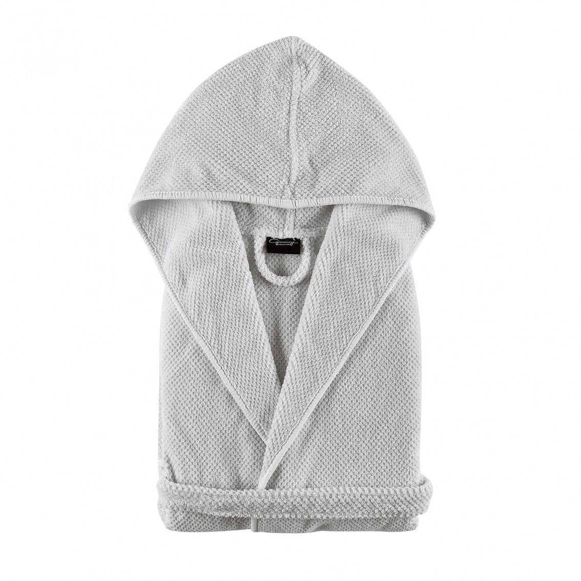 An image of Graccioza Bee Waffle Kids Hooded Bathrobe