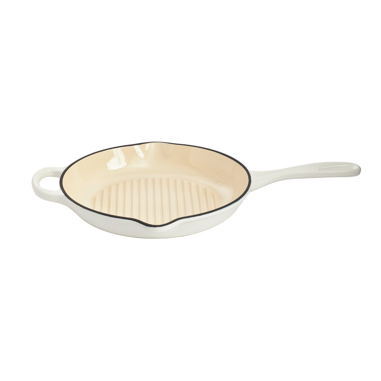 An image of Enameled Cast Iron Grill Pan