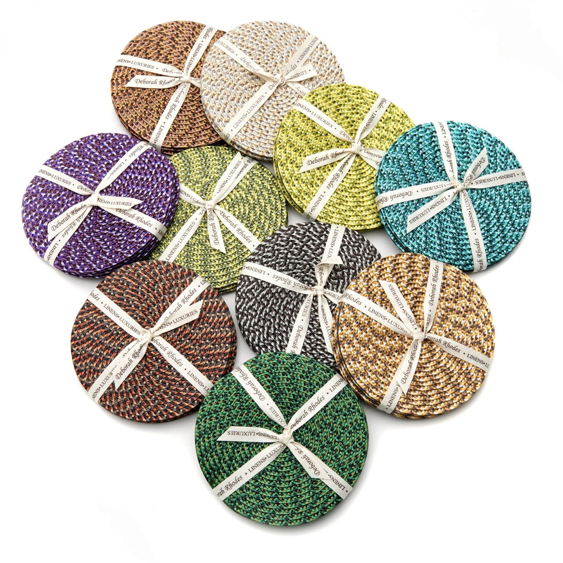 Deborah Rhodes Ikat Weave Coasters - Set of 4