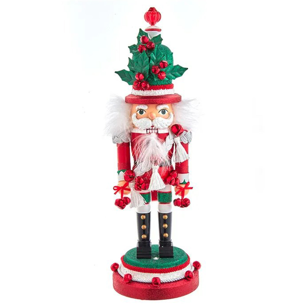 Kurt Adler 18" "Jingle Bells" Wind up Musical Nutcracker