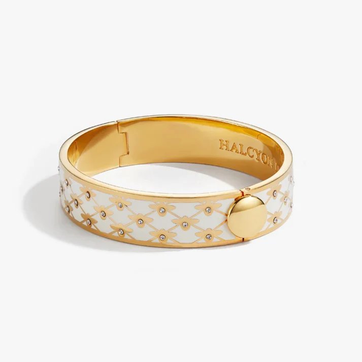 Halcyon Days Bee Sparkle Hinged Bangle