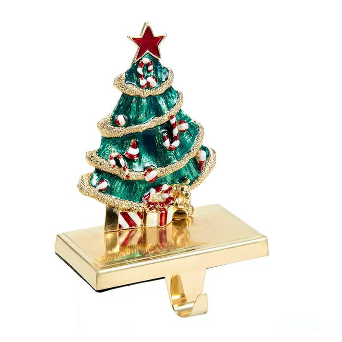 Kurt Adler Zinc Christmas Tree Stocking Holder