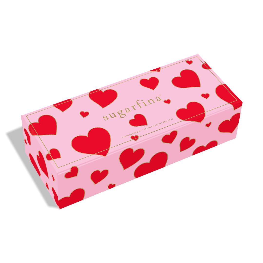 An image of Sugarfina Valentine's Day Heart 3 PC Candy Bento Box