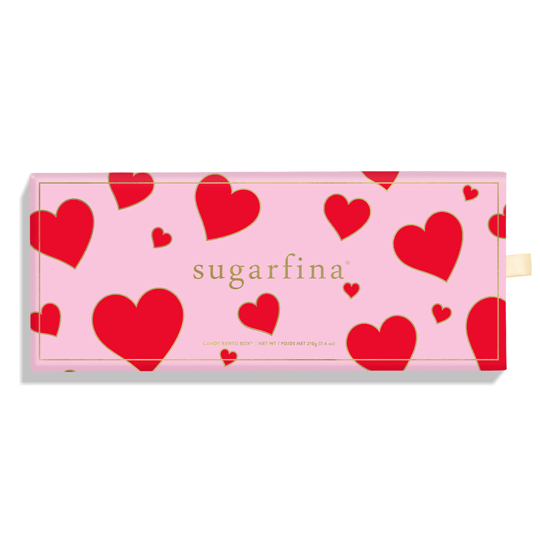 An image of Sugarfina Valentine's Day Heart 3 PC Candy Bento Box