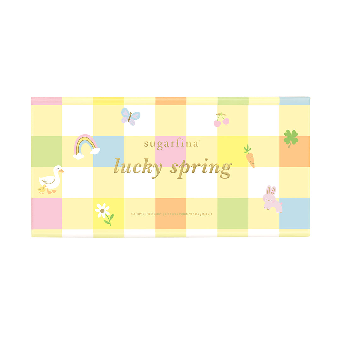 An image of Sugarfina Lucky Spring 3-Piece Candy Bento Box