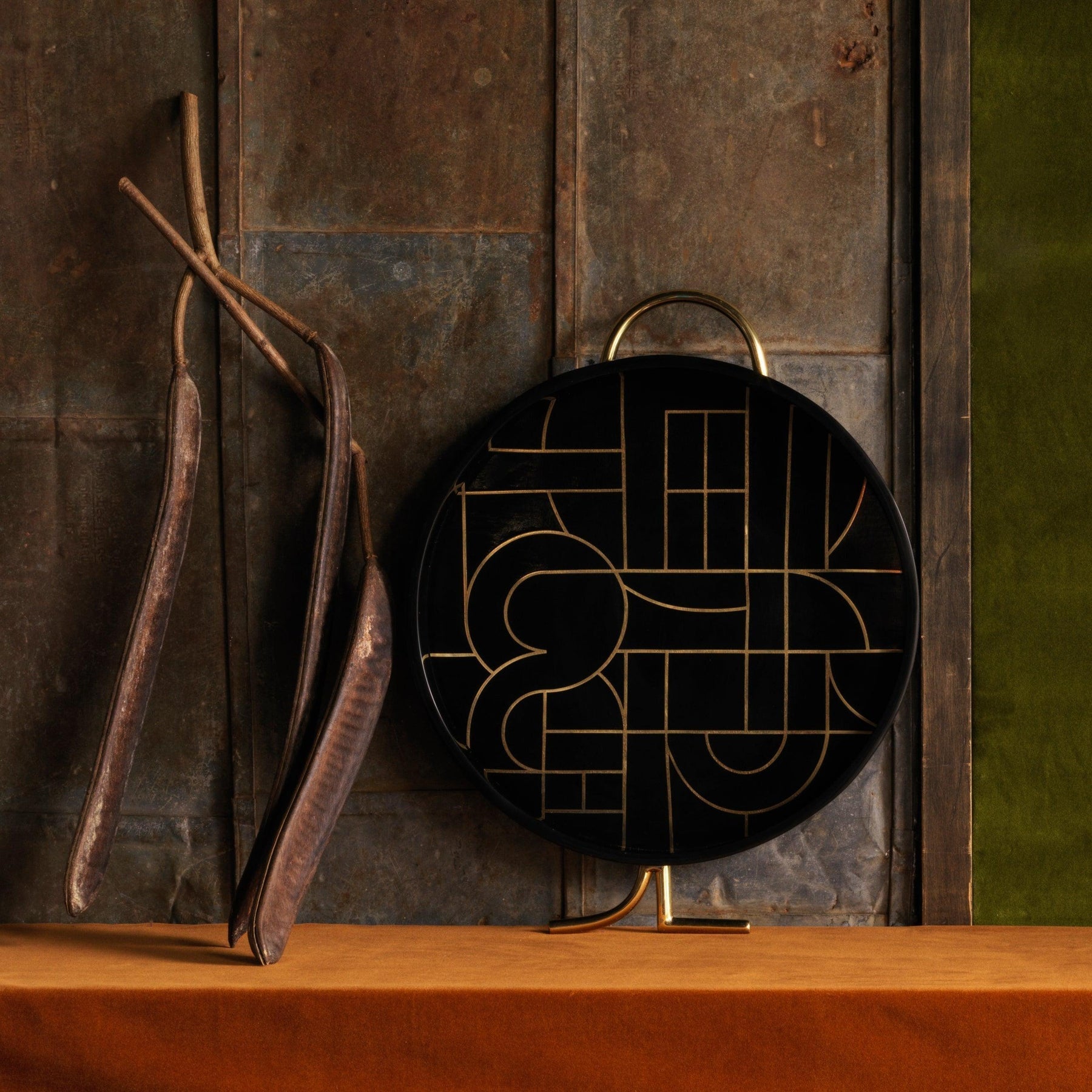 An image of L'Objet Kelly Behun Circuit Round Tray