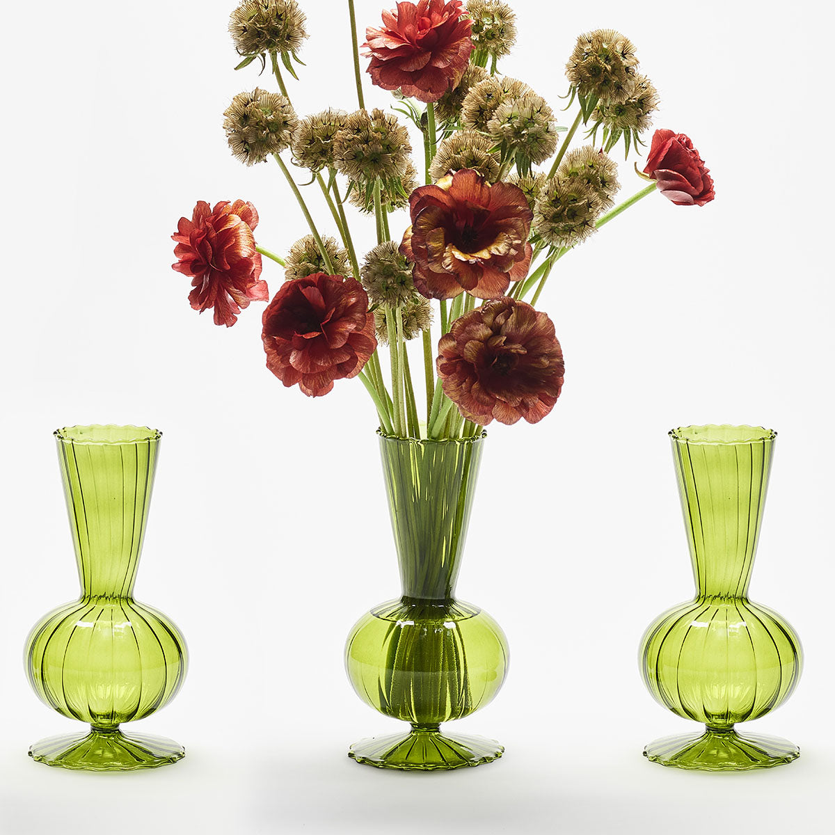An image of Kim Seybert Tess Bud Vase Set of 3