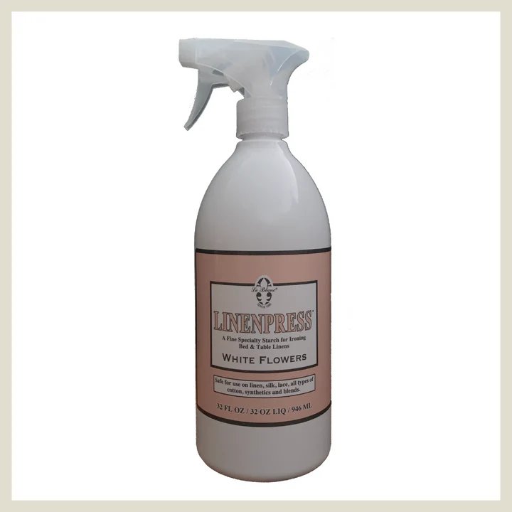 Le Blanc White Flower Linenpress