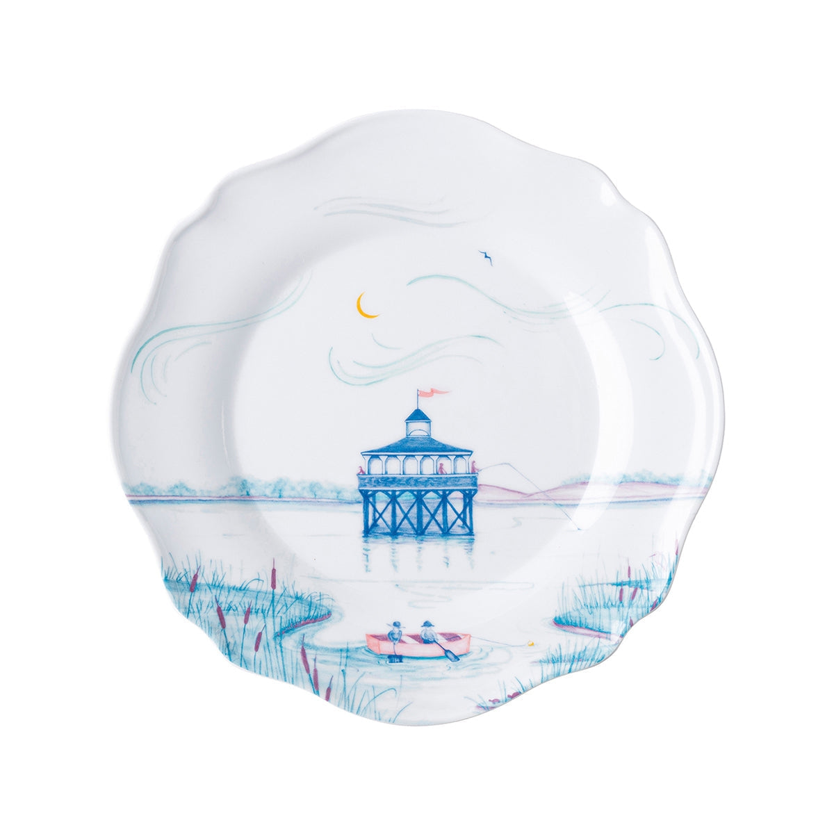 An image of Juliska Country Estate Seaside Melamine Dessert/Salad Plates - Set of 4