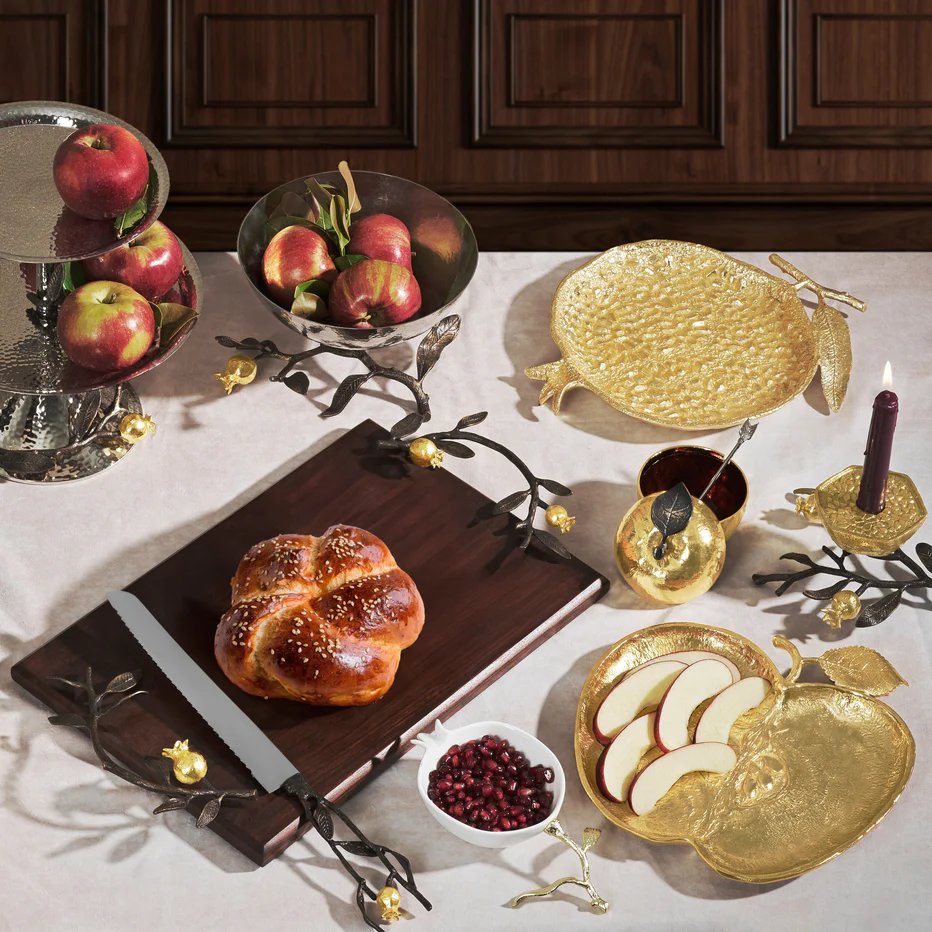 An image of Michael Aram Apple Honey Pot with Spoon