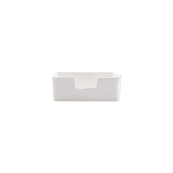 Vietri Melamine Lastra White Guest Towel Holder