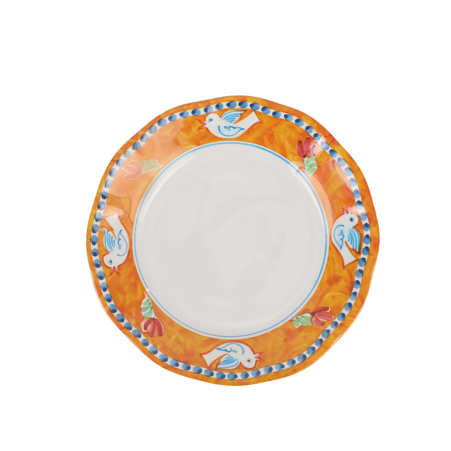 An image of Vietri Campagna Melamine Uccello Salad Plate
