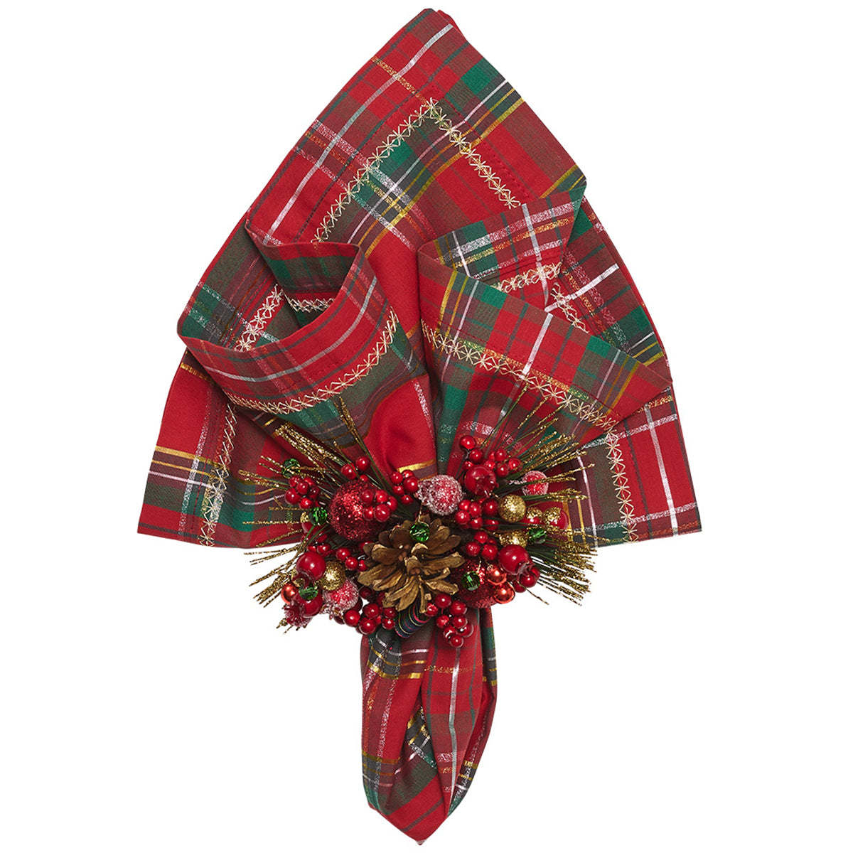An image of Kim Seybert Holiday Threads Napkin - Set of 4