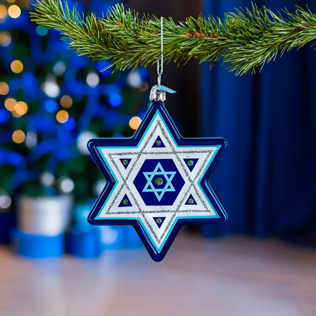 Kurt Adler Noble Gems Hanukkah Ornament