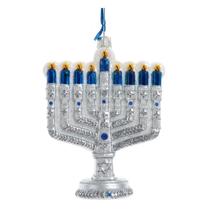 Kurt Adler Noble Gems Menorah Ornament