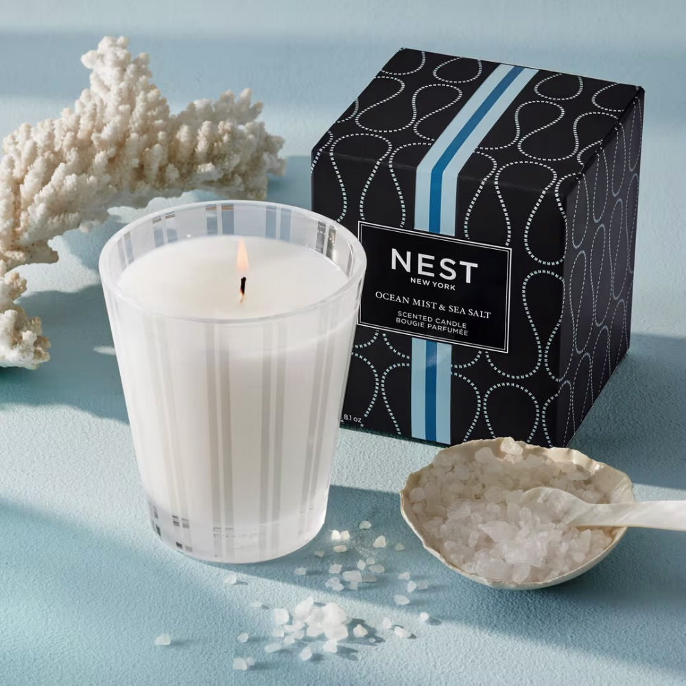 An image of Nest Fragrances Ocean Mist & Sea Salt Classic Candle 8.1 oz