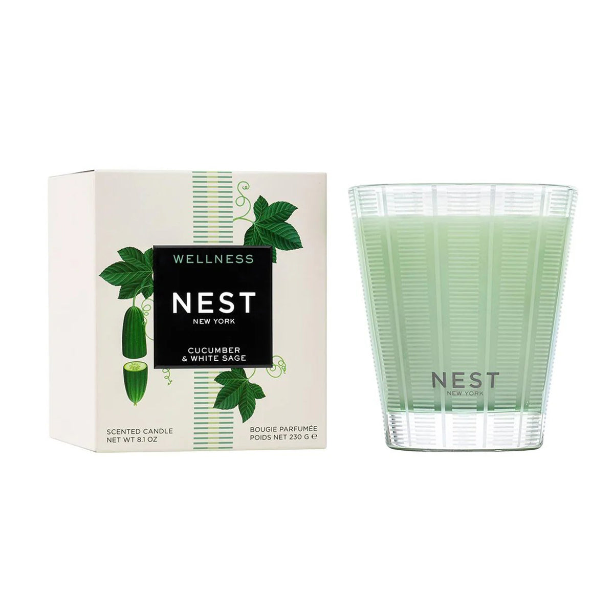 An image of Nest Fragrances Cucumber and White Sage Classic Candle 8.1 oz
