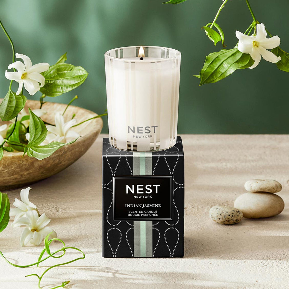 An image of Nest Fragrances Indian Jasmine Votive Candle 2 oz