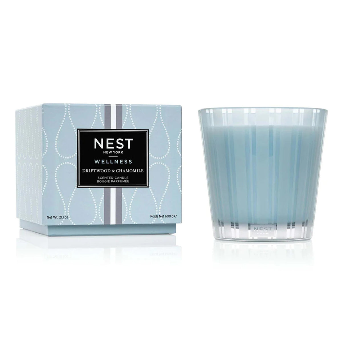 An image of Nest Fragrances Driftwood & Chamomile 3-Wick Candle 21.2 oz
