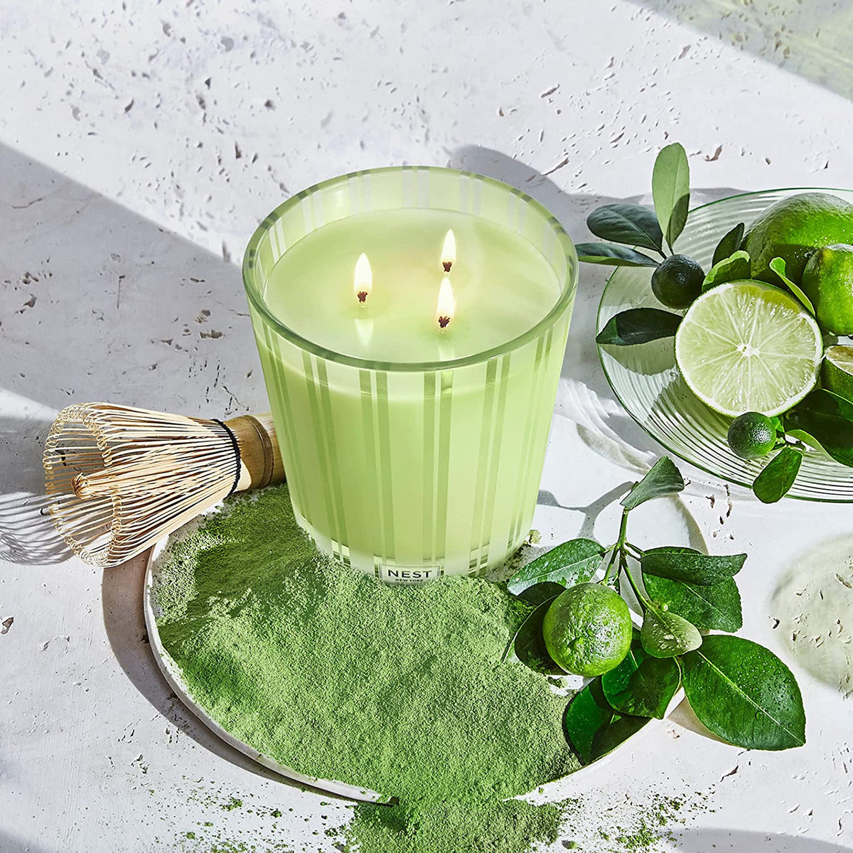 An image of Nest Fragrances Lime Zest & Matcha 3-Wick Candle 21.2 oz