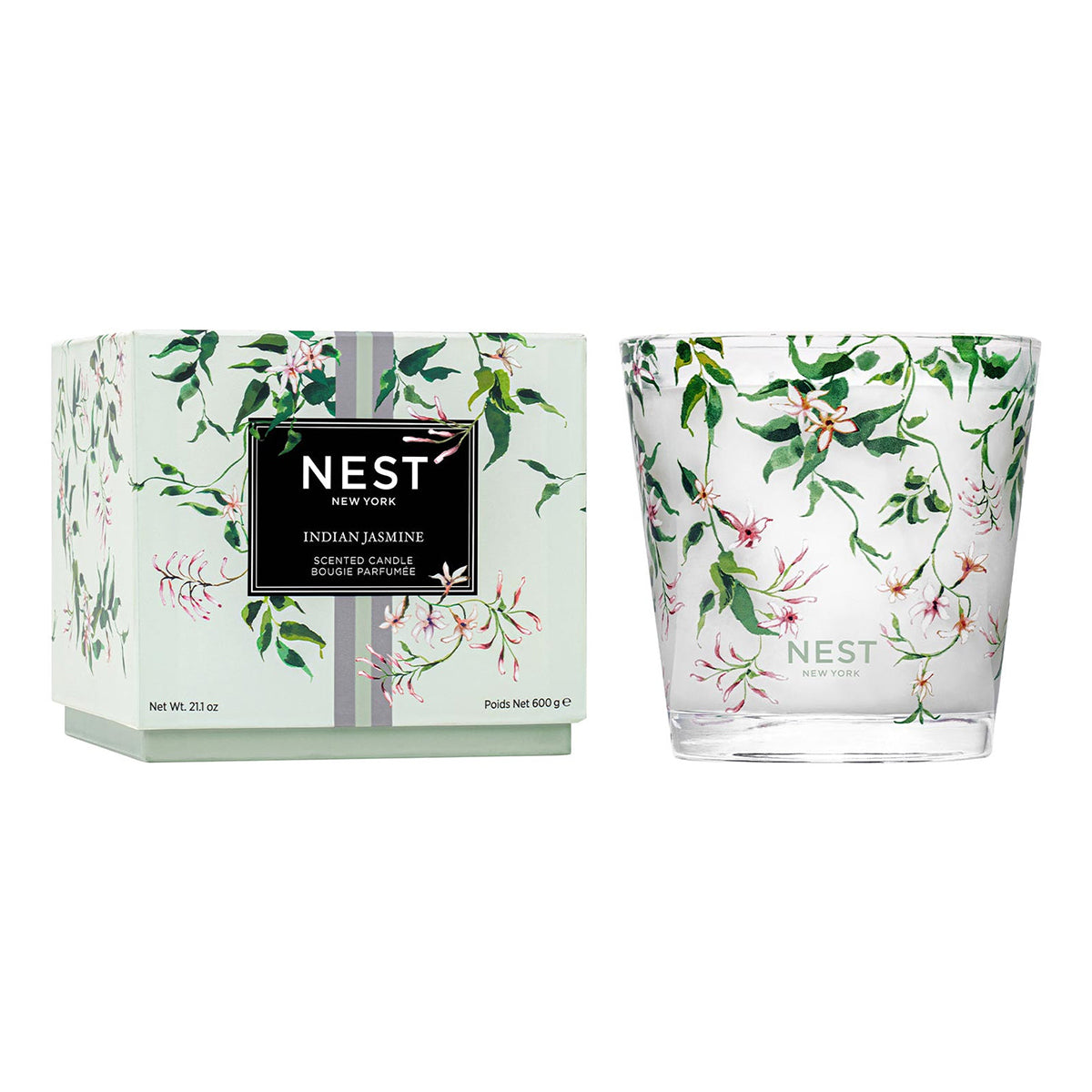 An image of Nest Fragrances Indian Jasmine Specialty 3-Wick Candle 21.2 oz