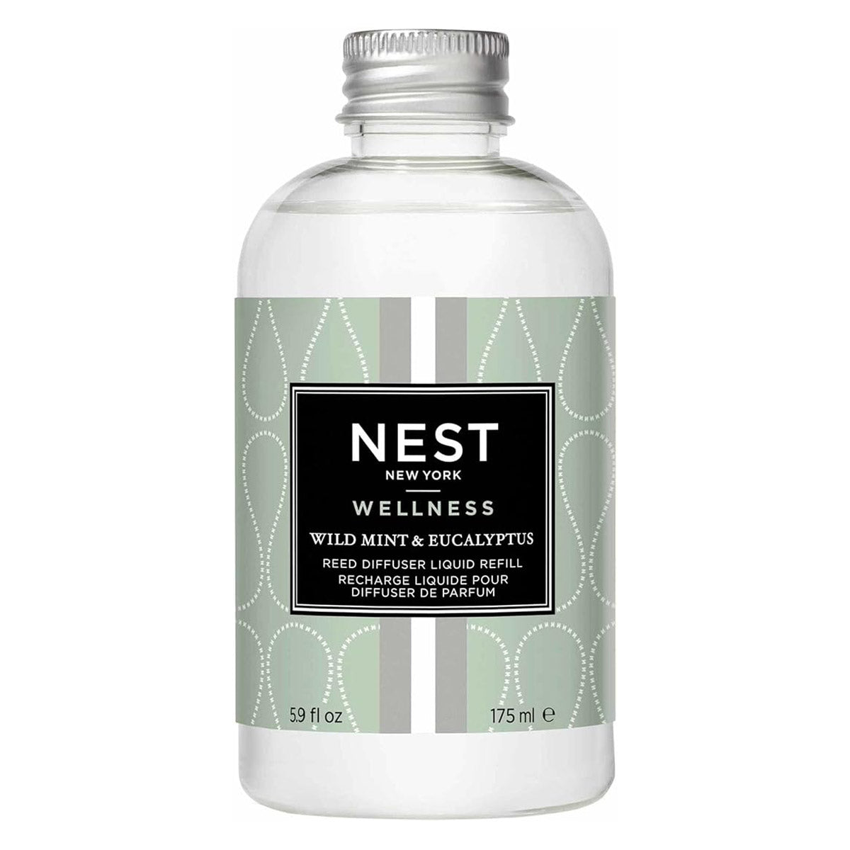 An image of Nest Fragrances Wild Mint & Eucalyptus Reed Diffuser Refill 5.9 fl oz