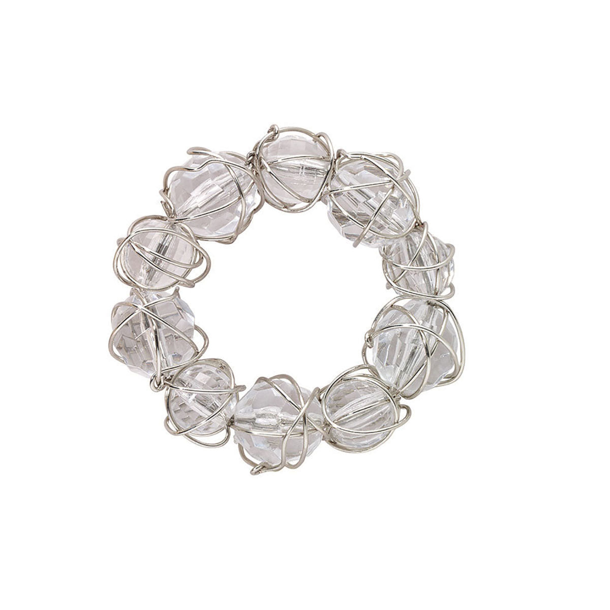 Bodrum Crystal Bauble Set of 4 Napkin Ring
