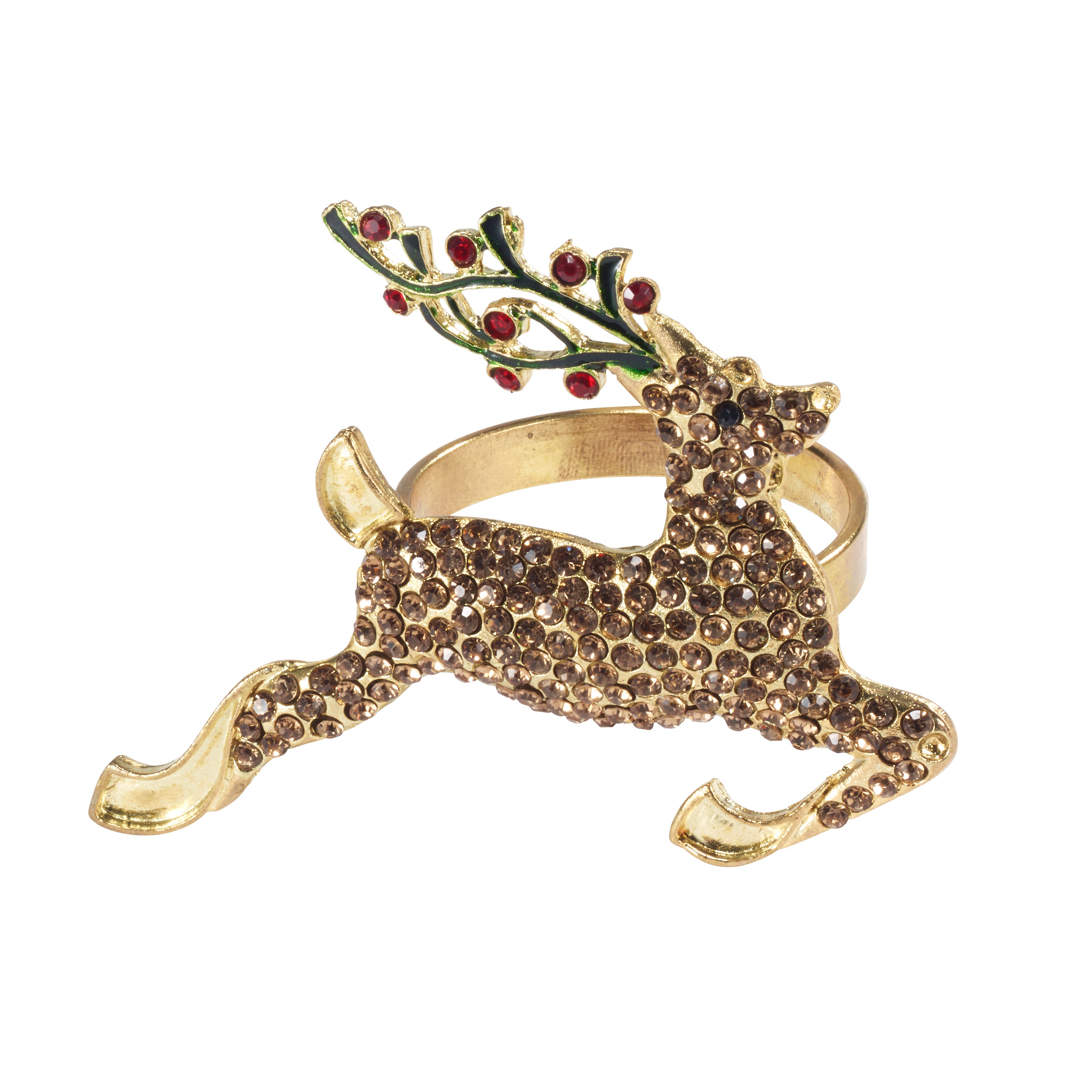 Bodrum Reindeer Set of 4 Napkin Ring