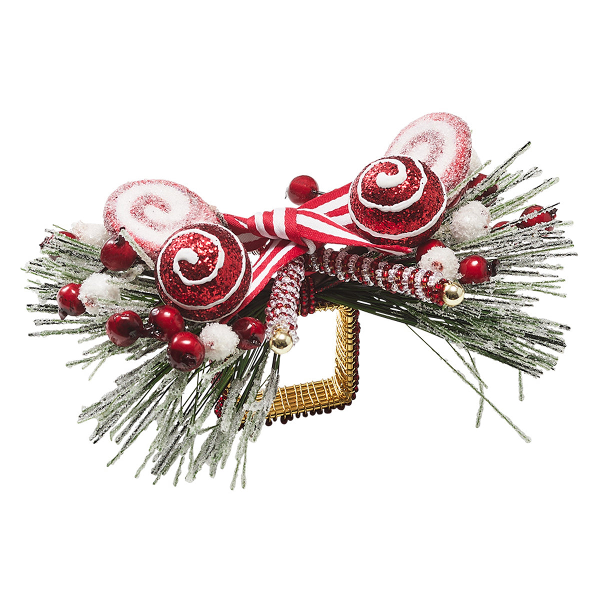 Kim Seybert Holiday Twist Napkin Ring - Set of 4