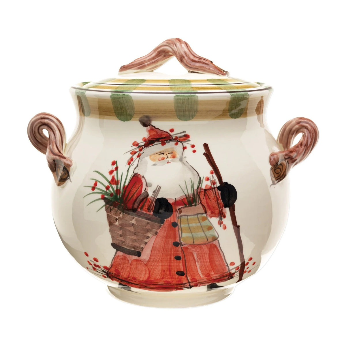 Vietri Old St. Nick Biscott Jar