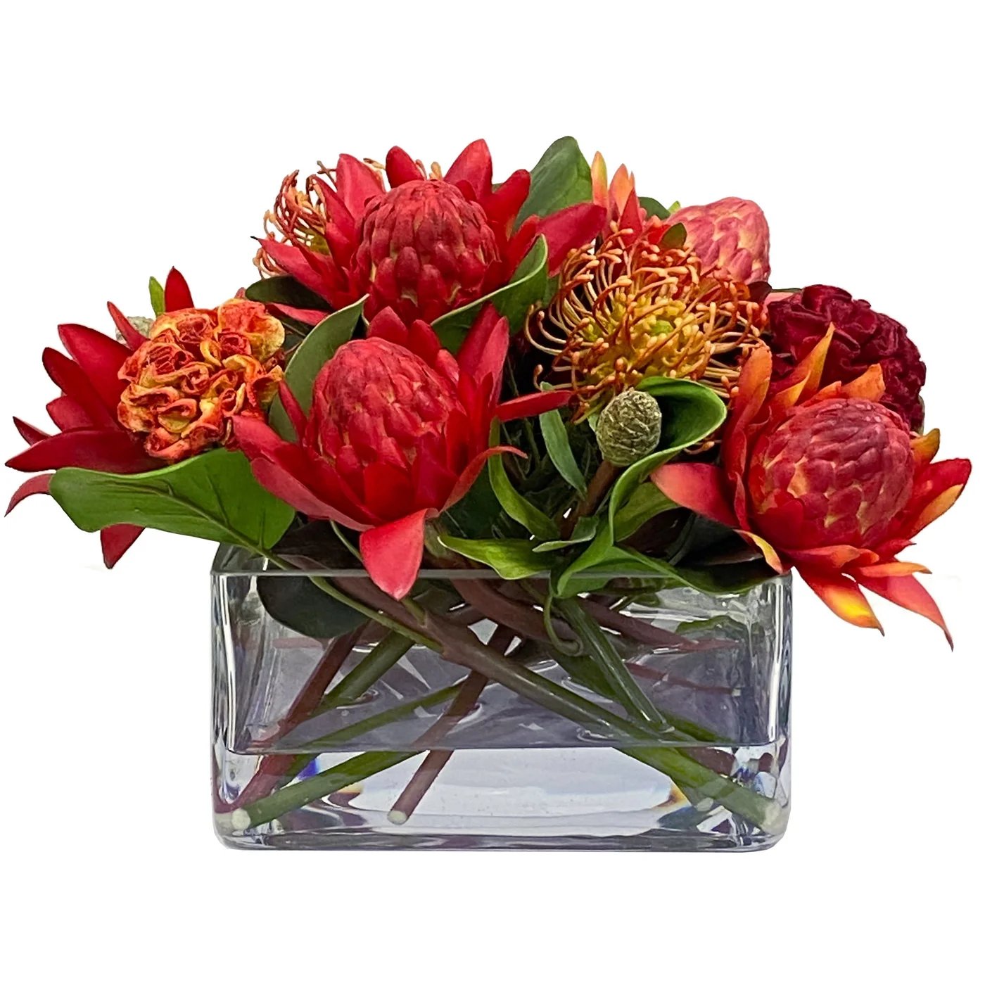 Winward Warata & Ball Celosia in Vase