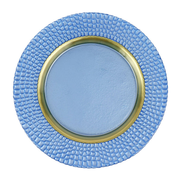 Vietri Pelli Glass Charger