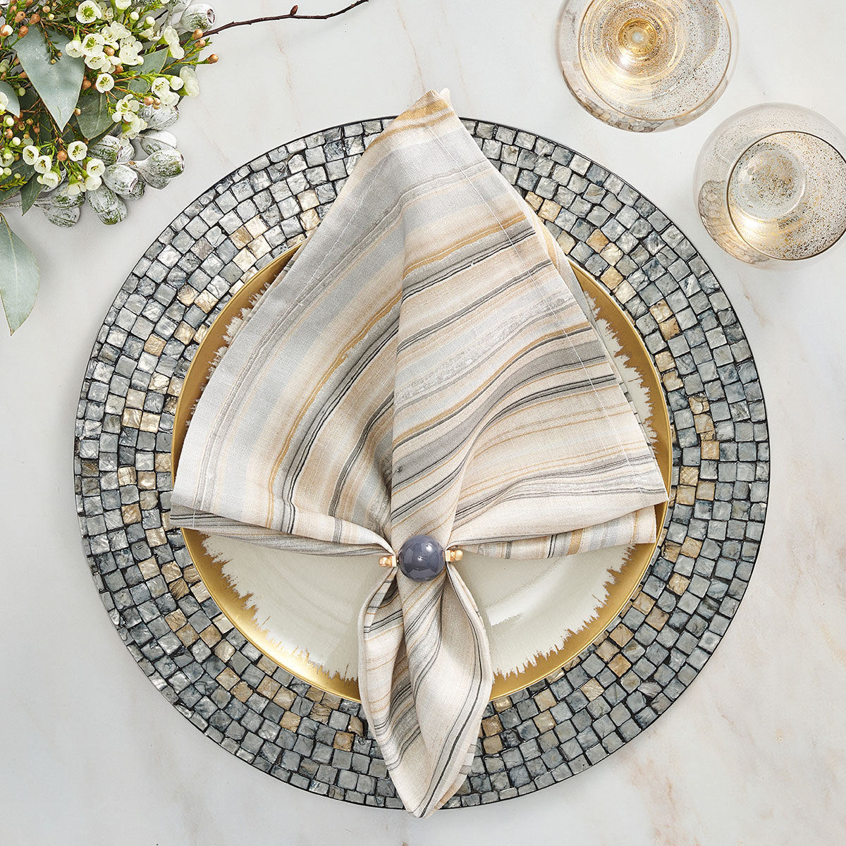 Kim Seybert Shell Mosaic Placemat - Set of 4