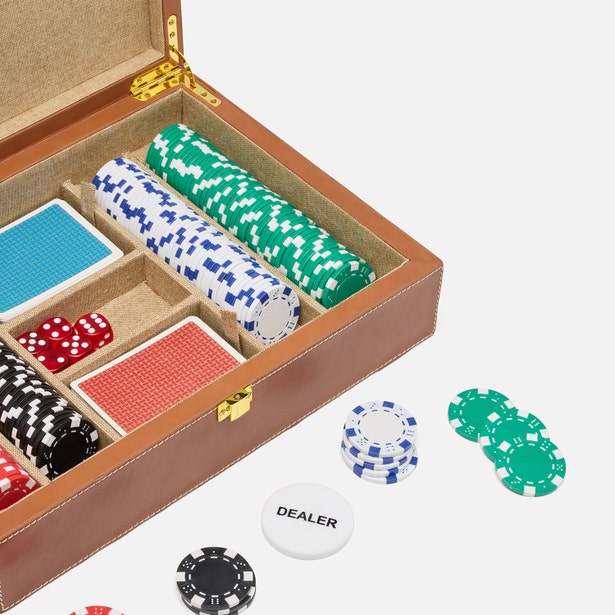 An image of Pigeon and Poodle Grantham Poker Game Set
