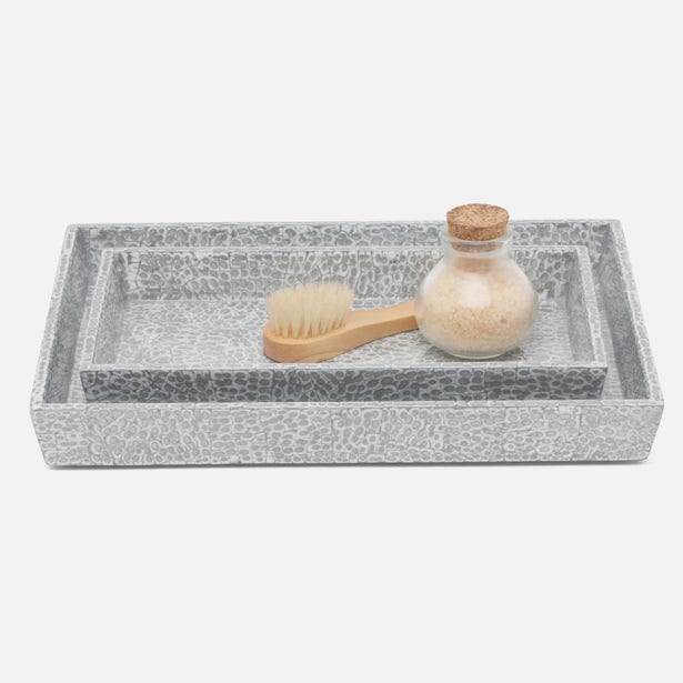 Pigeon and Poodle Callas Tray Set of 2