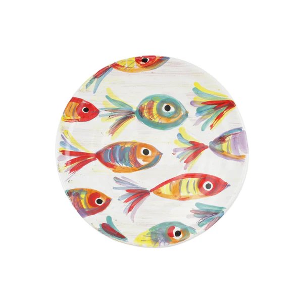 An image of Vietri Pesci Colorati Salad Plate