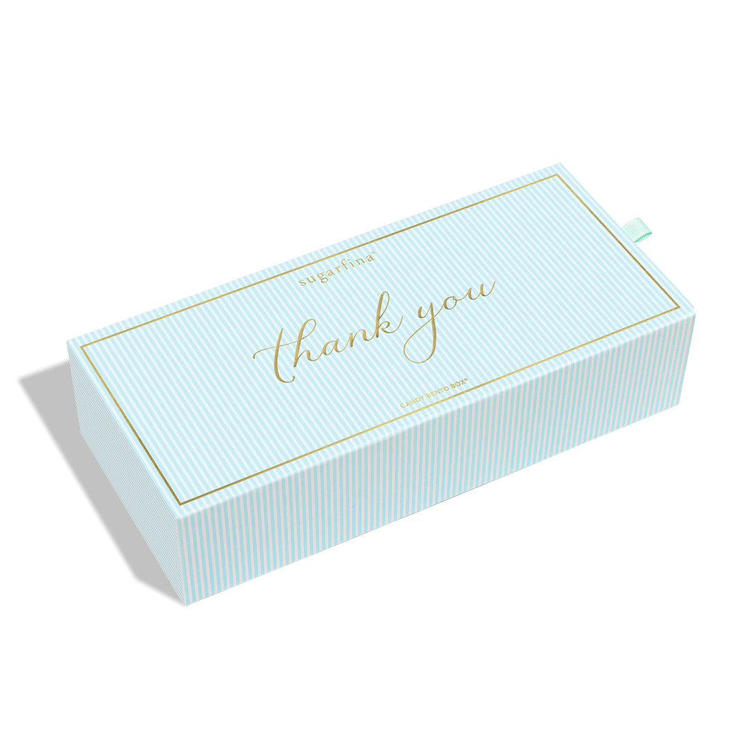 An image of Sugarfina Thank You 3-Piece Candy Bento Box