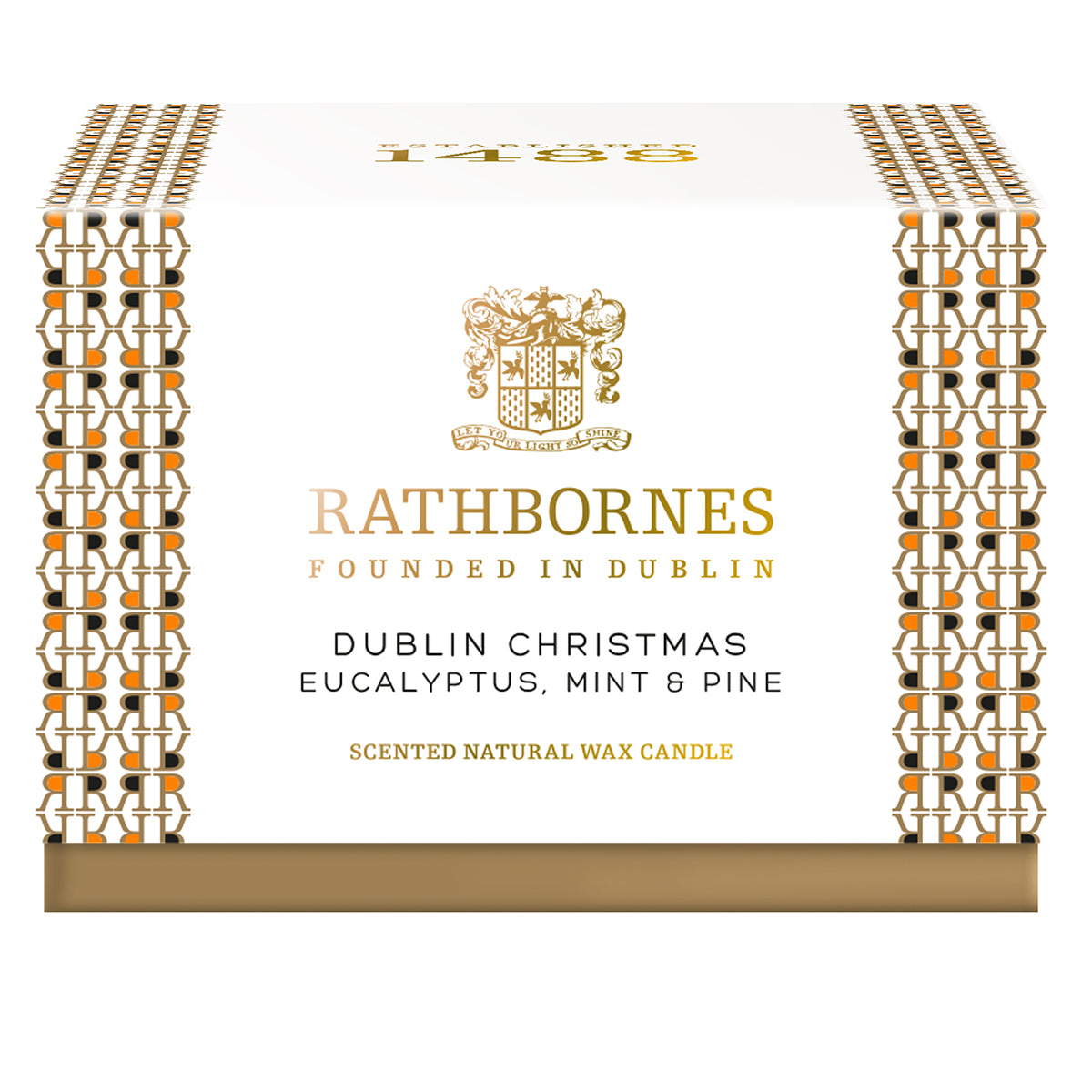 An image of John Rathbornes Dublin Christmas 4-Wick Candle 13.7 oz