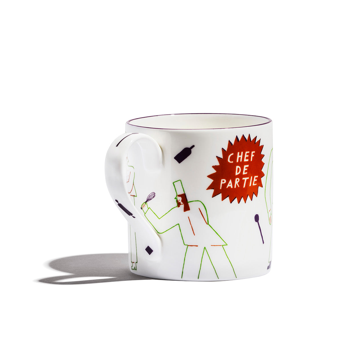 An image of Richard Brendon Dip Cappuccino Cup, Smoke