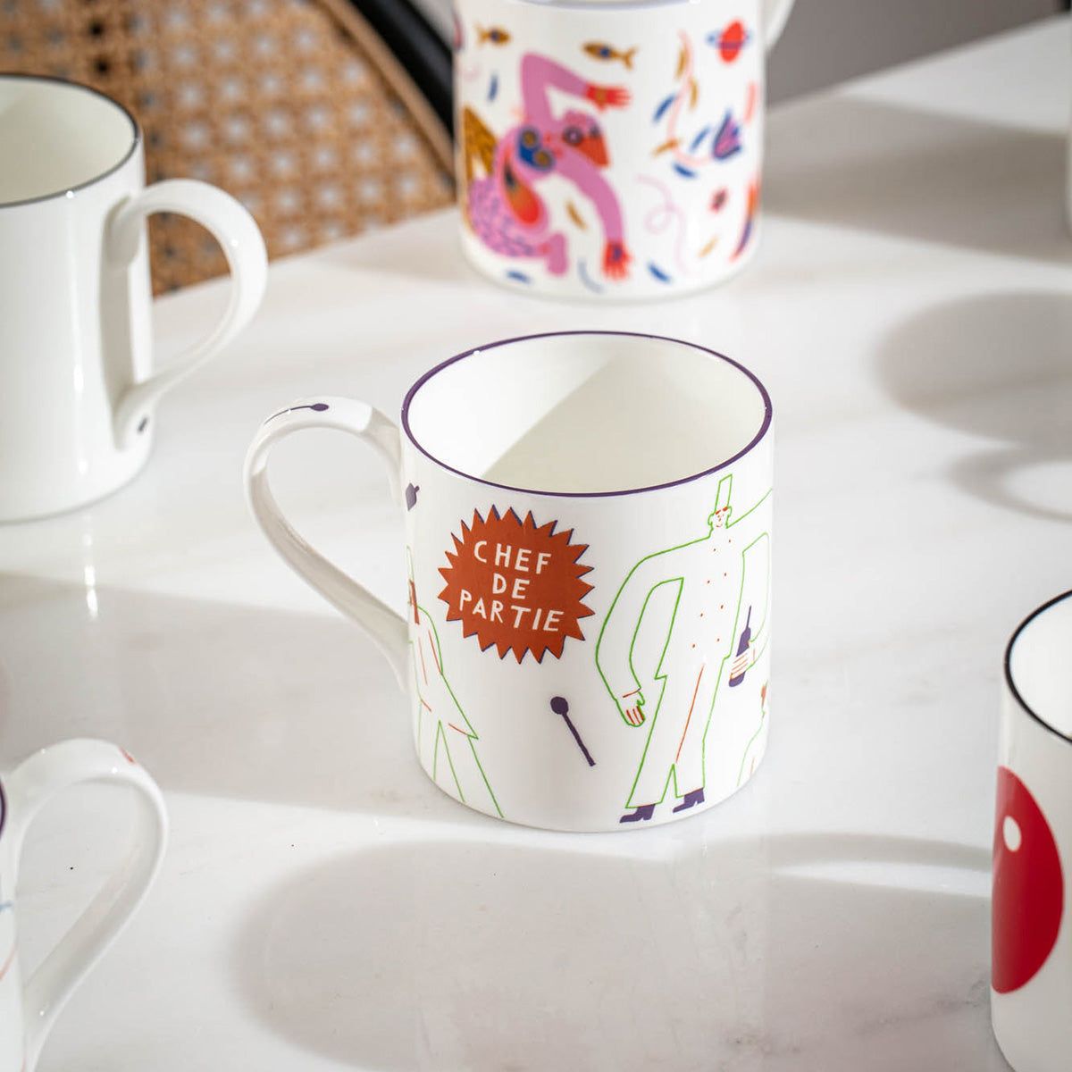 An image of Richard Brendon Dip Cappuccino Cup, Smoke